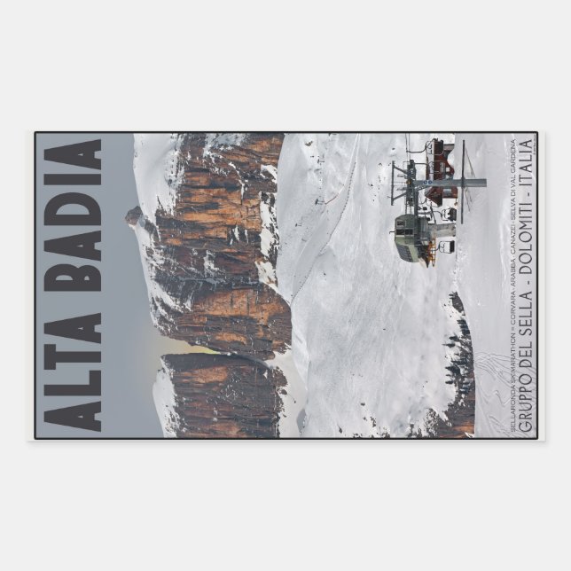 Sella Ronda - Alta Badia Sticker (Front)