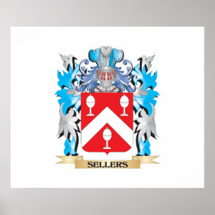 Sellers Coat of Arms - Family Crest Poster