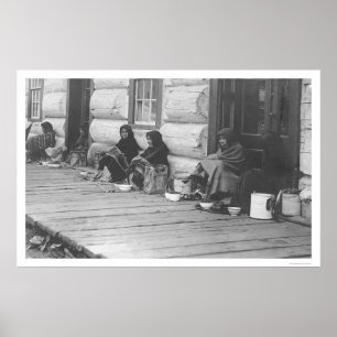 Selling Berries in Alaska 1905 Poster