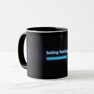 Selling Feelings Loading Bar Funny AI Crypto Mug