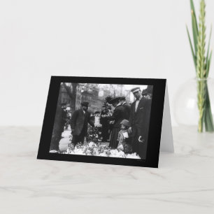 Selling Flowers on Easter in New York City 1912 Card