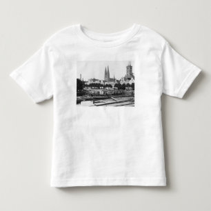 Selling wood on the River Trave, Lubeck, c.1910 Toddler T-shirt