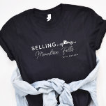 Selling Your City Heartbeat Real Estate Agent  T-Shirt<br><div class="desc">This fun design can be personalized with your name and location.</div>