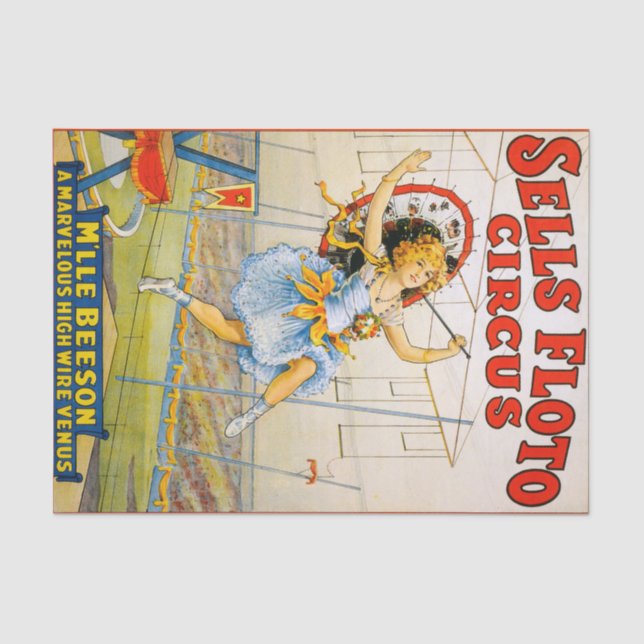 Sells Floto Circus Tissue Paper (Front)