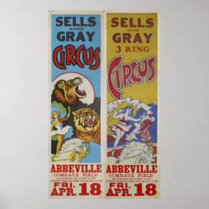 Sells & Grey Circus Poster