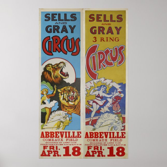 Sells & Grey Circus Poster (Front)