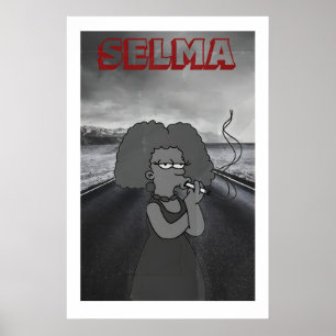 Selma Simpsons Movie Poster Art Print Retro TV Po