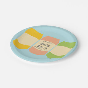 Seltzer Soda Cans Personalized Bridal Shower Party Paper Plate