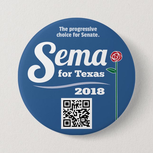 Sema For Texas 2018 3" Button (Front)