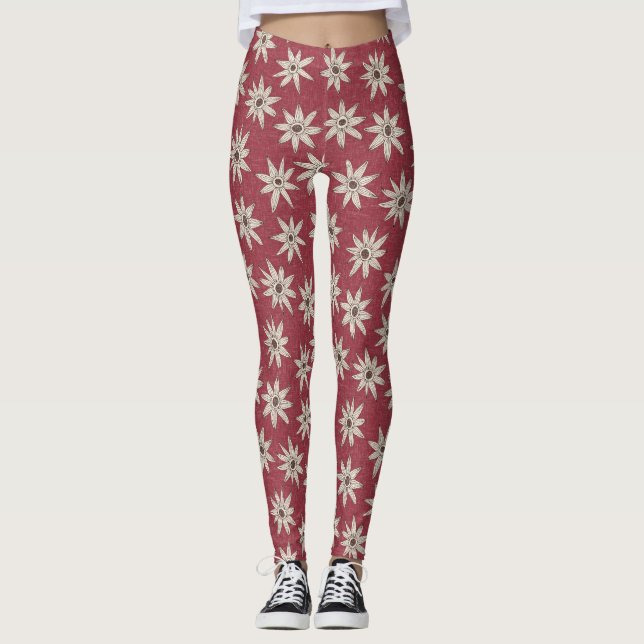 sema jester red brown leggings (Front)