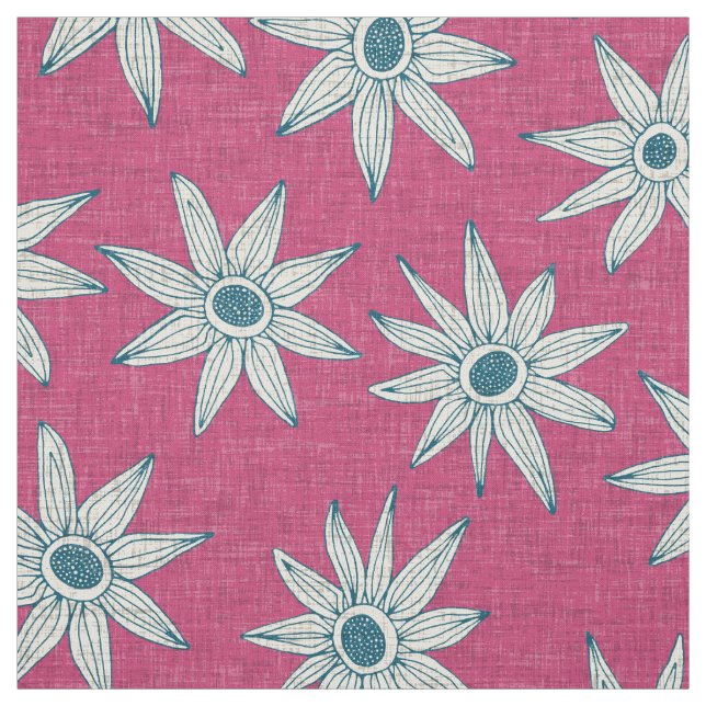 sema pink blue fabric (Swatch)