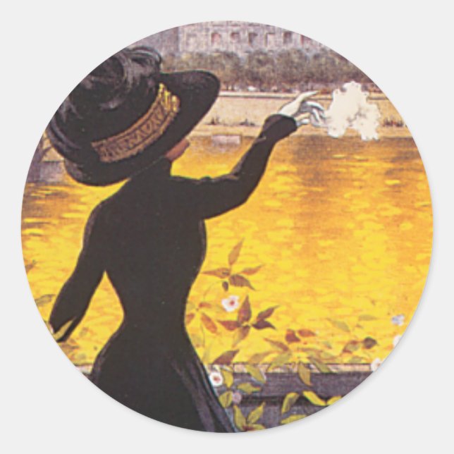 Semaine d'Aviation de Lyon Classic Round Sticker (Front)