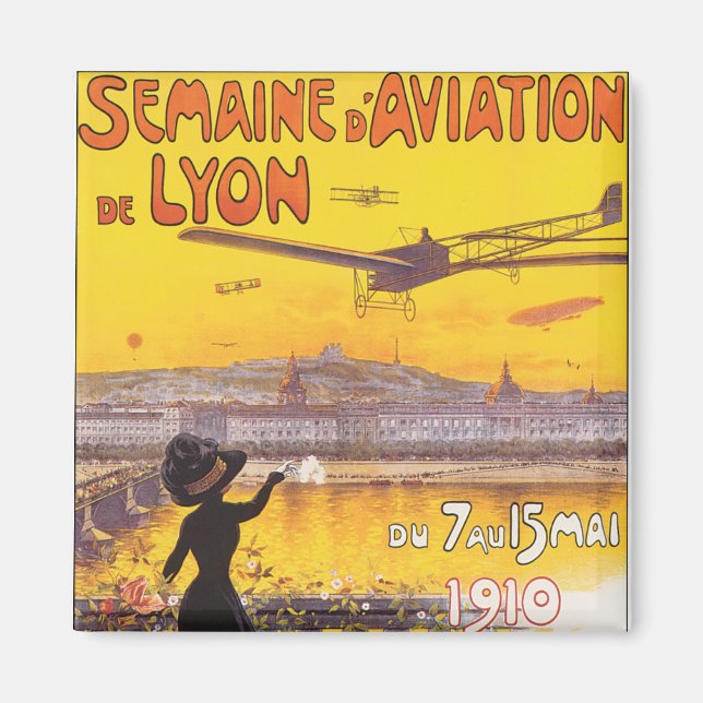 Semaine d'Aviation de Lyon Magnet (Front)