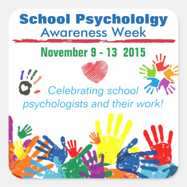Semaine de psychologie scolaire 2015 Stickers colo (Devant)