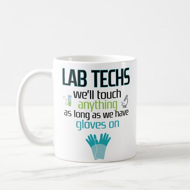 Semaine drôle de laboratoire de tasse de café de (Gauche)