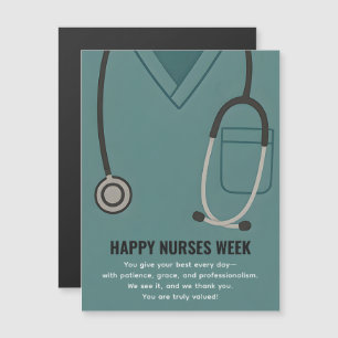 Semaine heureuse des infirmières Carte magnétique 