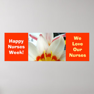 Semaine heureuse d'infirmières ! affiche nous