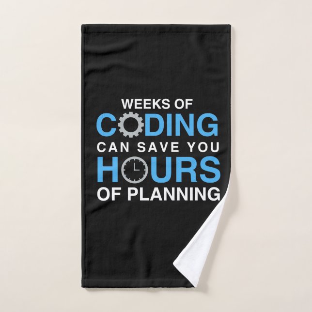 Semaines De Programmation Du Codage (Serviette à main)