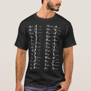 Semaphore Phonetic Alphabet and Morse Coding T-Shirt