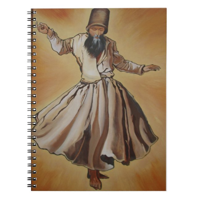Semasen - Sufi Whirling Dervish Notebook (Front)