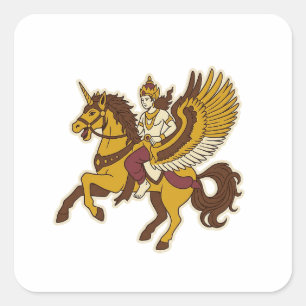 Sembrani Horse Square Sticker