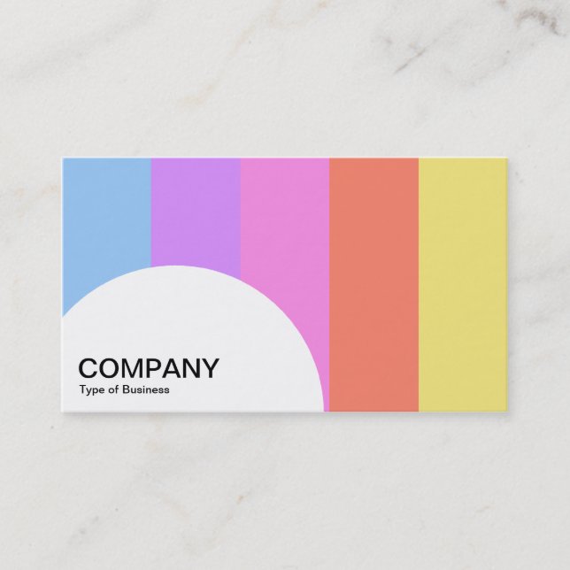 Semi-circle Panel - Colour bars 04 Business Card (Front)