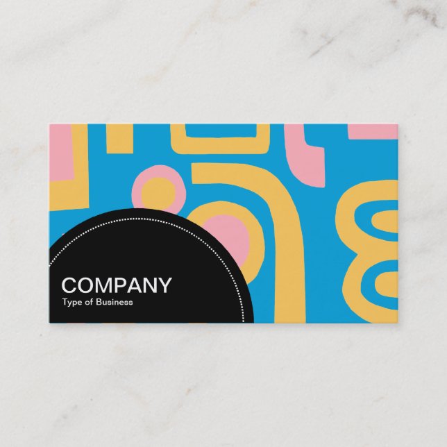 Semi-circle Panel (dots) - Abstract 170914 Business Card (Front)