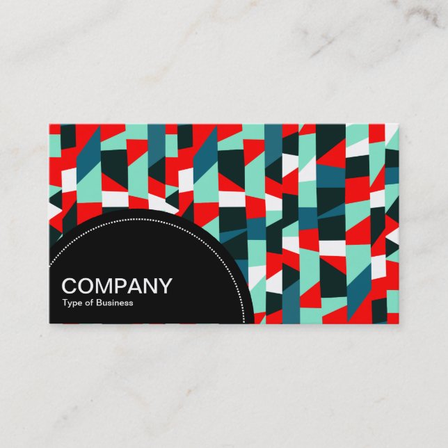 Semi-circle Panel (dots) - Abstract 191513 Business Card (Front)