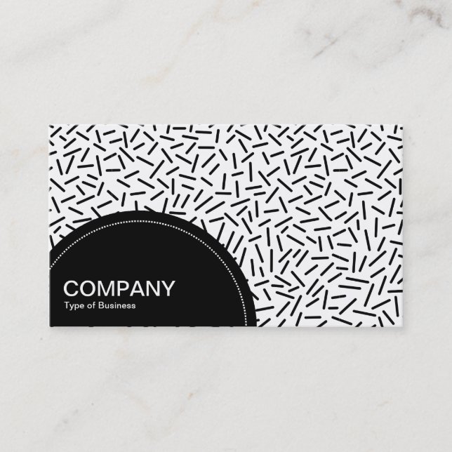 Semi-circle Panel (dots) - Abstract 300117 Business Card (Front)
