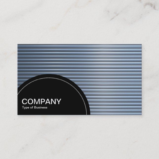 Semi-circle Panel (dots) - Chrome Tubes Business Card (Front)