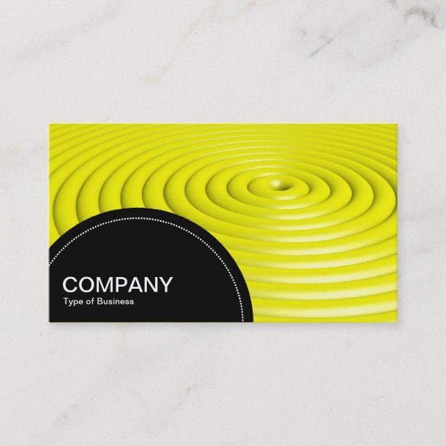 Semi-circle Panel (dots) - Concentric Rings - Yell Business Card (Front)