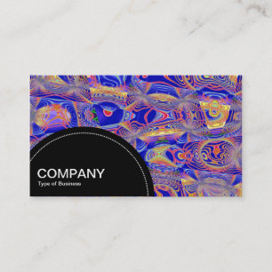 Semi-circle Panel (dots) - Fractal Abstract 02 Business Card