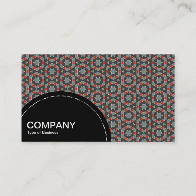 Semi-circle Panel (dots) - Geometric pattern 010 Business Card (Front)