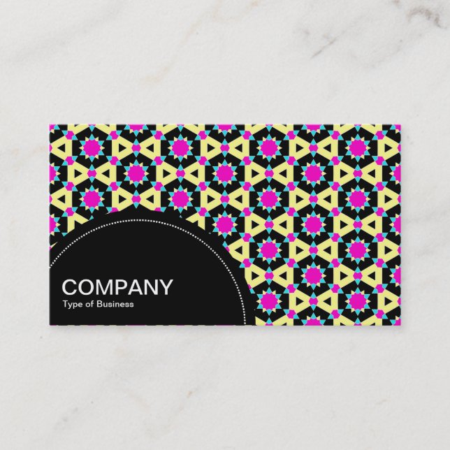 Semi-circle Panel (dots) - Geometric Pattern 020 Business Card (Front)