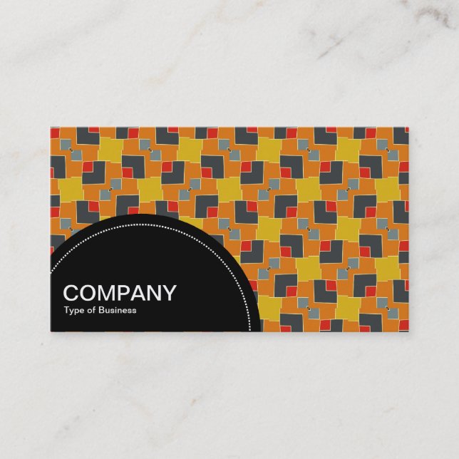 Semi-circle Panel (dots) - Geometric pattern 03 Business Card (Front)