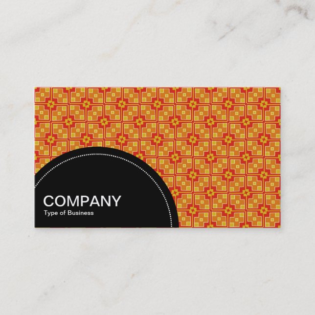 Semi-circle Panel (dots) - Geometric pattern 07 Business Card (Front)