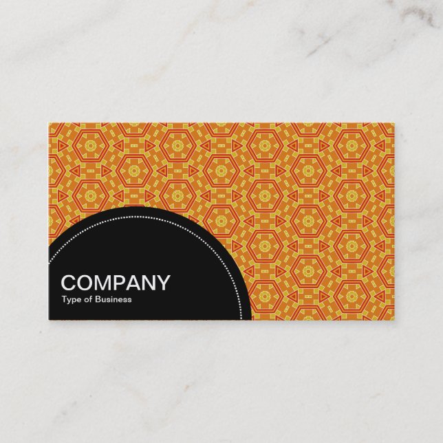 Semi-circle Panel (dots) - Geometric pattern 08 Business Card (Front)