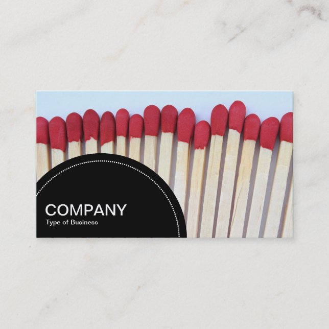 Semi-circle Panel (dots) - Matches 03 Business Card (Front)