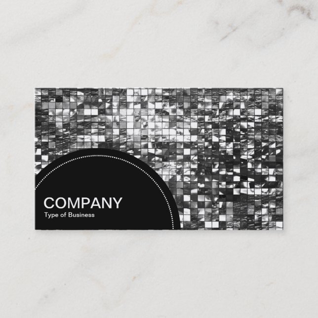 Semi-circle Panel (dots) - Mosaic Business Card (Front)