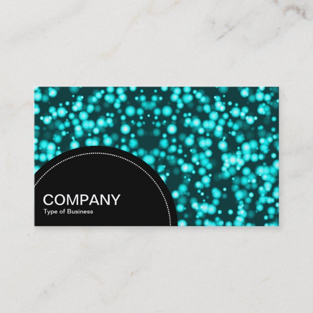Semi-circle Panel (dots) - Orbday (Gold) Business Card (Front)