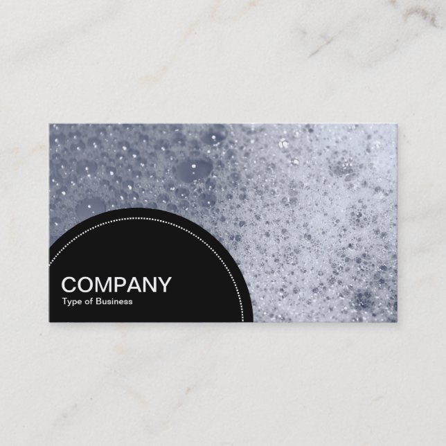 Semi-circle Panel (dots) - Soap Bubbles 03 Business Card (Front)