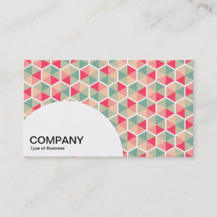 Semi-circle Panel - Hexagon Pattern 04 Business Card