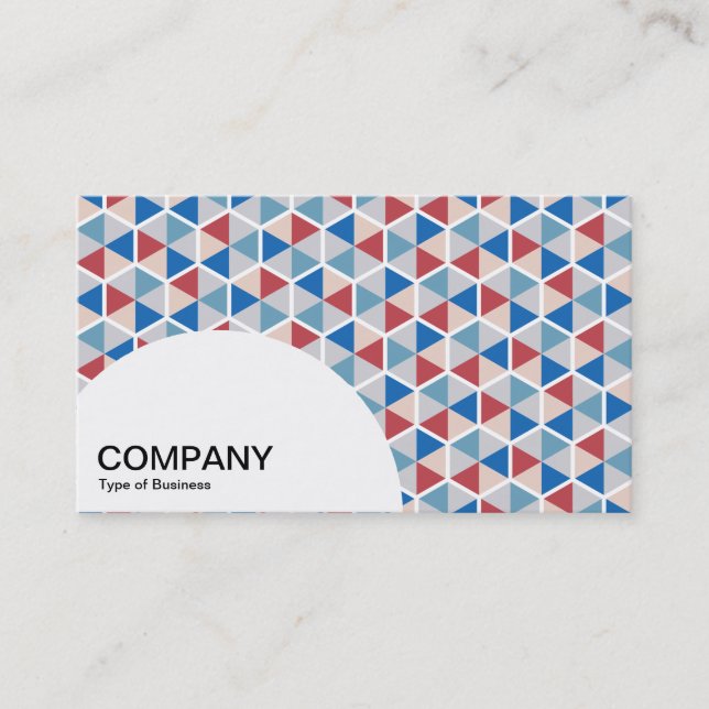 Semi-circle Panel - Hexagon Pattern 05 Business Card (Front)