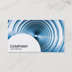Semi-circle Panel - Long Spring Blue Business Card