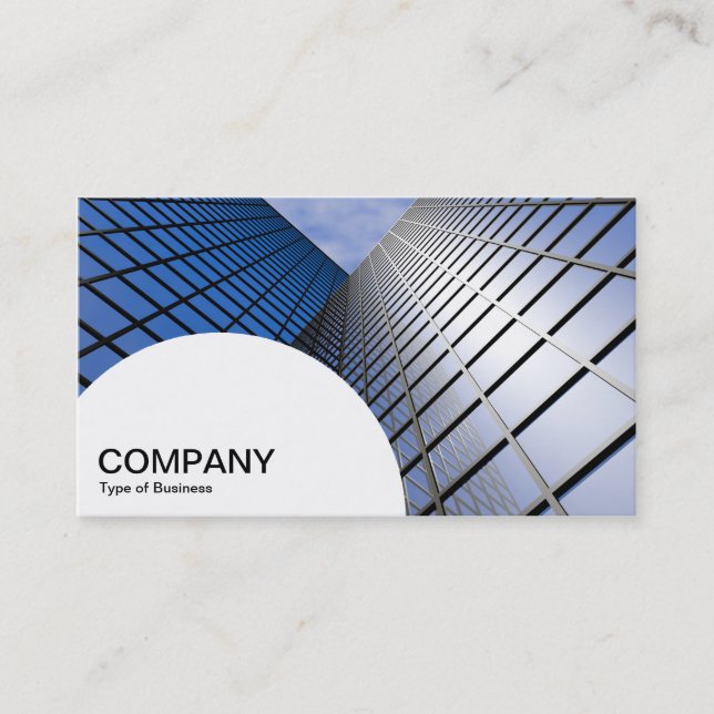 Semi-circle Panel - Office Block Business Card (Front)