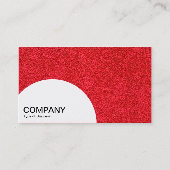 Semi-circle Panel - Red Carpet Business Card (Front)