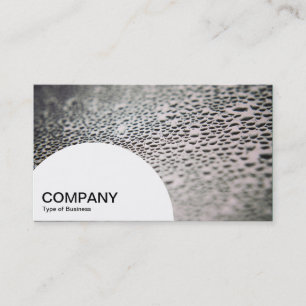 Semi-circle Panel - Water Droplets on Glass 02 Business Card