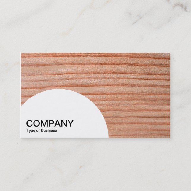 Semi-circle Panel - Wood 01 Business Card (Front)