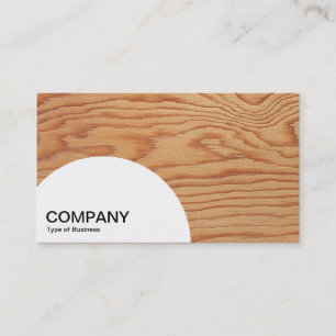 Semi-circle Panel - Wood 02 Business Card
