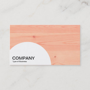 Semi-circle Panel - Wood 05 Business Card